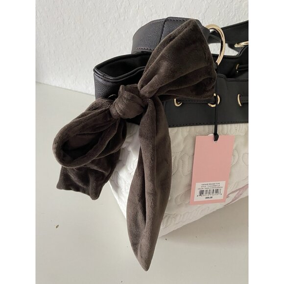 Juicy Couture Angel Chocolate & Cream Vintage Dreams Daydreamer Tote Bag NEW - Picture 11 of 16